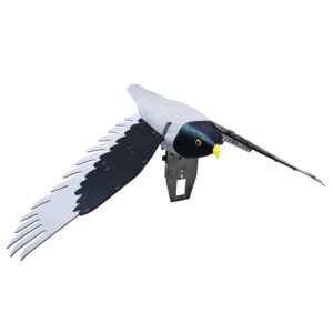Margo Robo-Falcon industrial bird deterrent add-on for Margo Electra, Cell Cannon, and Squawk Box systems